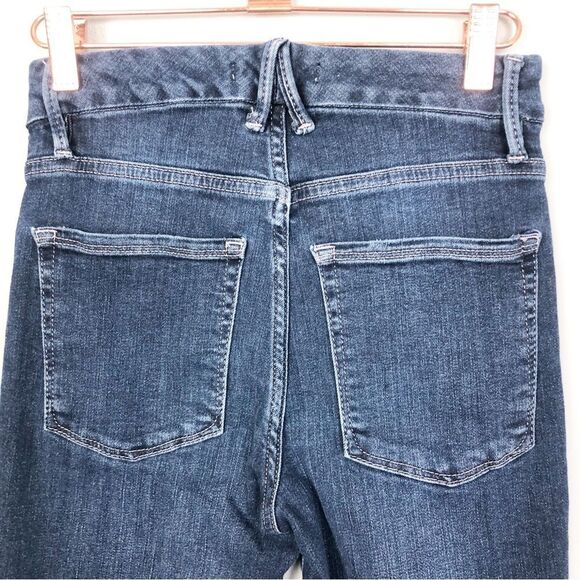 GOOD AMERICAN | Good Legs Crop Dark Wash Blue260 Skinny Jeans Women’s Size 0/25 - Picture 10 of 11